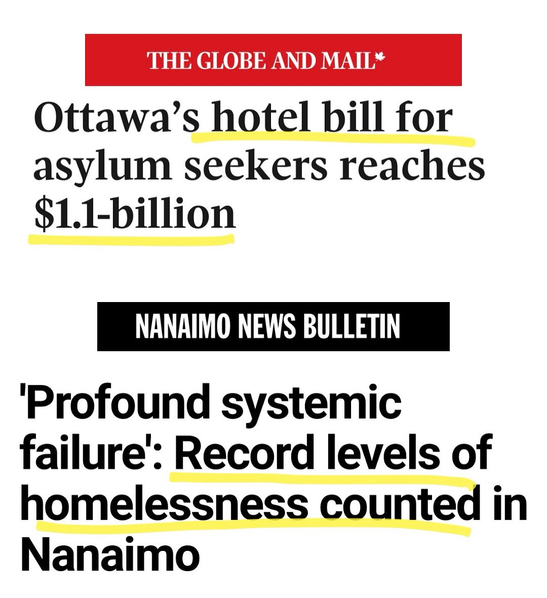 Hard to believe these are the headlines just 24 hours apart. 😮  In what world does our government have its priorities straight?