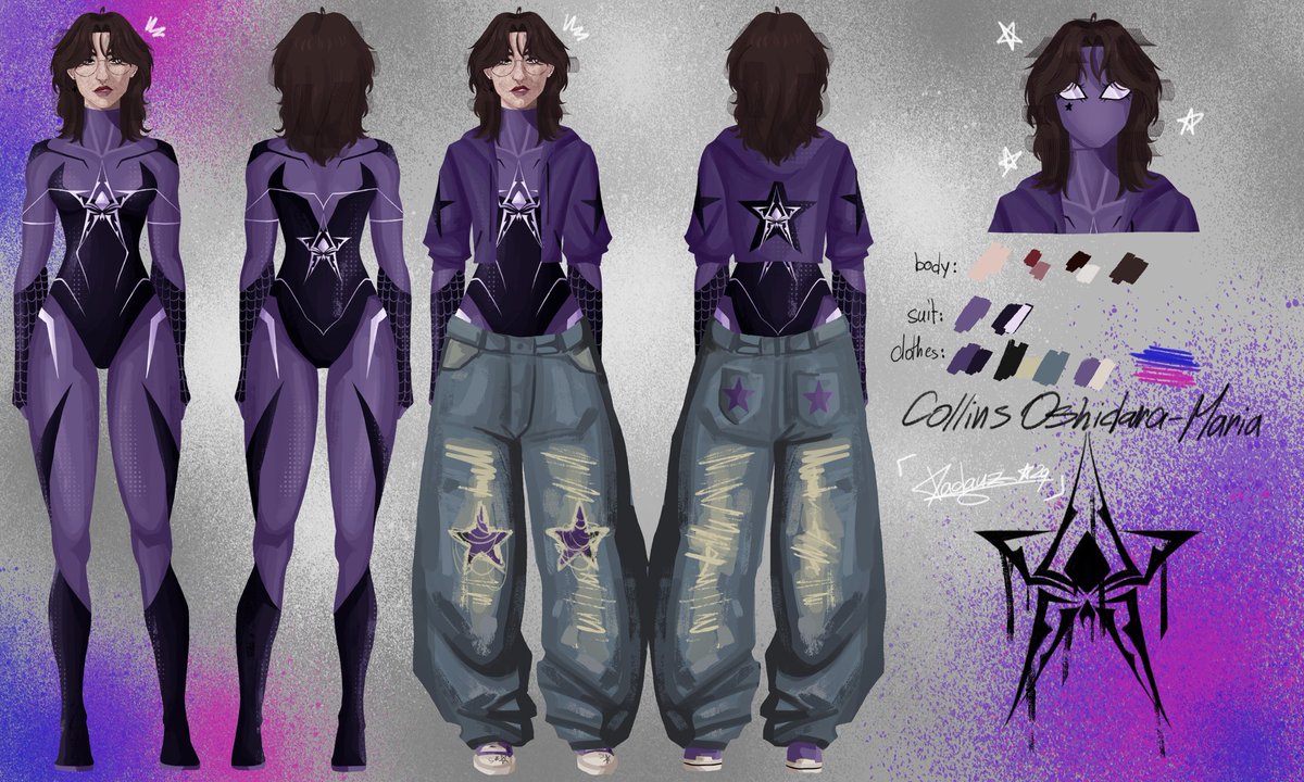 Dadauz_'s tweet image. Haven't posted in a while here💀
Have a Spider-Star suit redesign🙏
#AcrossTheSpiderVerse #spidersona