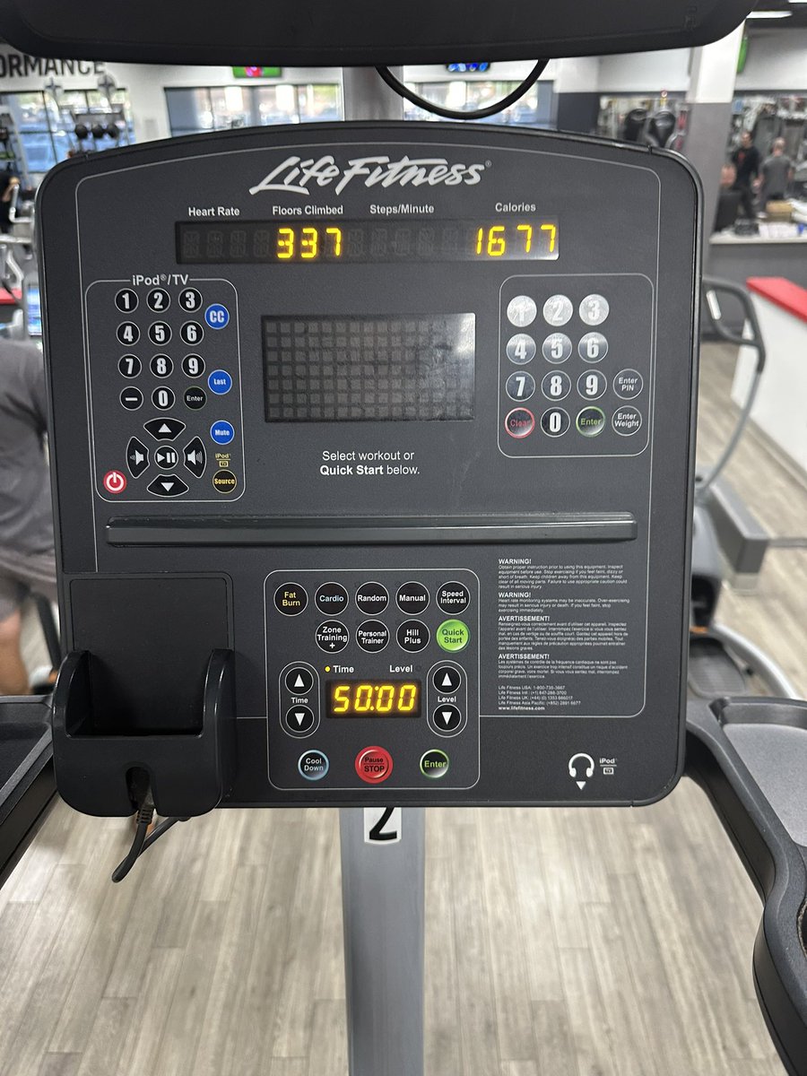 alexhammerstone's tweet image. New PR.
Almost at an hour Max speed on this POS.
Mentally feeling tougher than ever.
Physically feeling unstoppable.
My size and strength with a gas tank that doesn’t quit is unstoppable.
Go to second pic for the results.