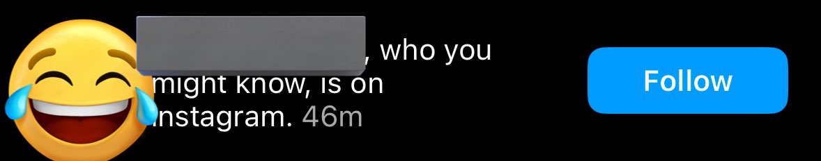TaahaaLone's tweet image. does anyone else’s instagram give them a notification like this and it’s like the worst person you know
