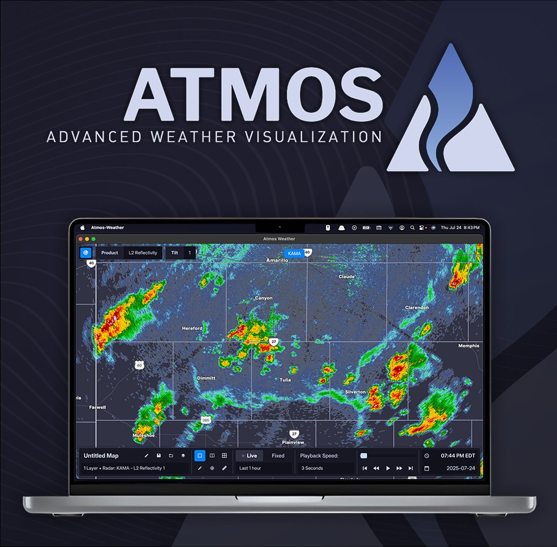 AtmosWX's tweet image. We apologize for the delay in the release of Atmos. We are taking the time to revise, reimagine, and rework key components of our app to bring the user experience to the highest level possible
Stay tuned for more regular development updates and sneak peaks about Atmos!
#atmoswx