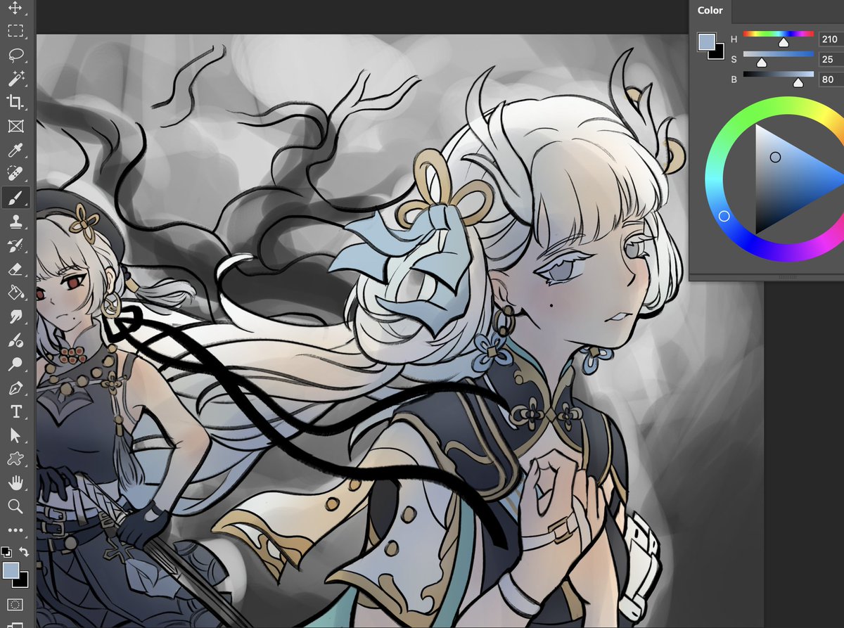 calicoish_art's tweet image. wip d(^-^ )
(also.....looking for #artmoots)
#WutheringWaves #Wuwafanart #fanart