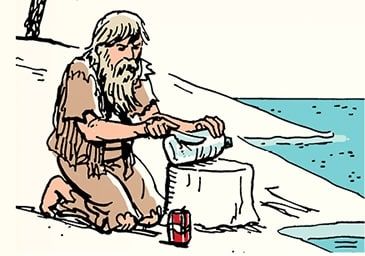 keithrpillow's tweet image. This is a very useful skill...especially if you're stranded on a desert island!
How To Use a Plastic Bottle To Make Seawater Drinkable, as illustrated and explained by @artofmanliness ➡️ buff.ly/NXQcZCd