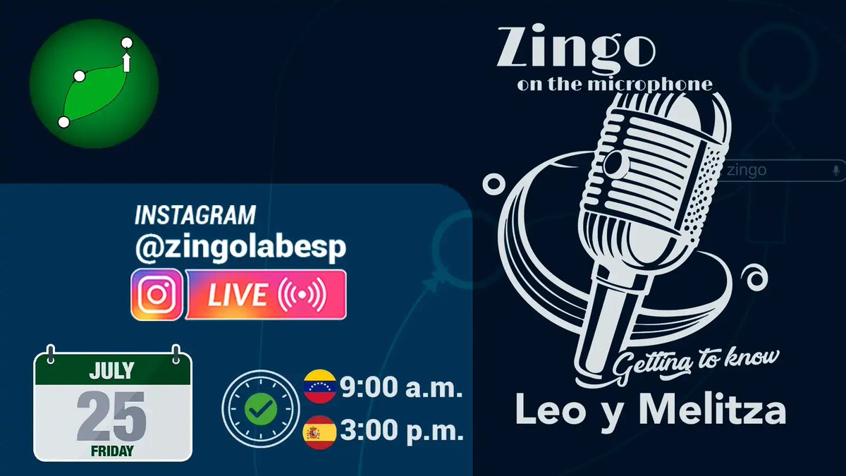 ZingoLabs's tweet image. In this episode of 🎙️Zingo on the Microphone, we will talk with two musicians: a producer and a singer. 🎤

An opportunity to get to know Leo and Melitza up close, two young professionals, who have combined their passion for the art of sounds with digital finance in their…
