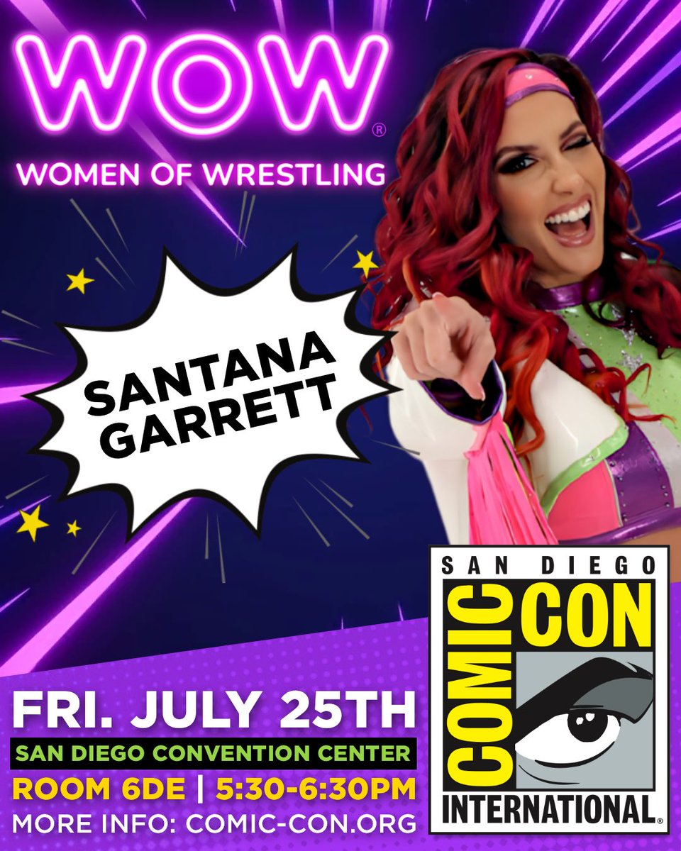 wowsuperheroes's tweet image. 🔥TOMORROW: WOW returns to San Diego Comic-Con! 🔥
Join co-owners Jeanie Buss & David McLane, plus WOW Superheroes Miami’s Sweet Heat (Laurie & Lindsey Carlson), Paola Mayfield, and Santana Garrett for a special panel on female representation in sports and a big announcement!…