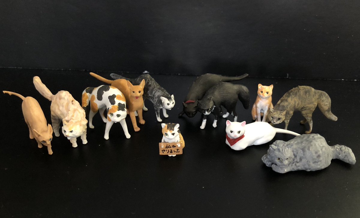 PiyoPiyojedi's tweet image. リ・チョイス 卓番/6-04-13
今回のいきものワンフェスに
やんのかステップ多めの猫各種(約1/12)と化石レリーフを出します。
各500円です。よろしくお願いします😊
#いきものワンフェス
#WF2025夏 #wf2025s