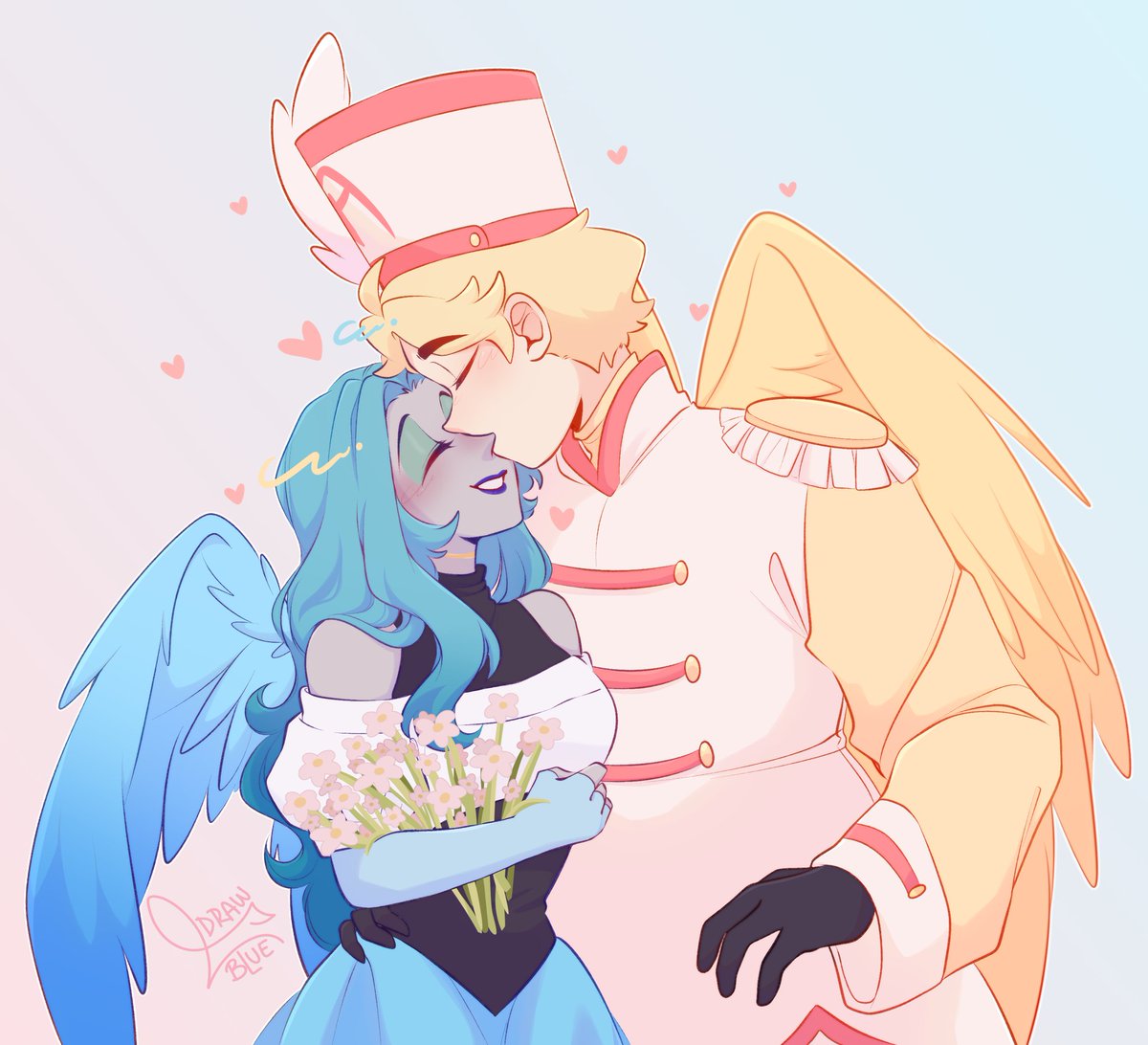 curseduck_'s tweet image. ☄️ “In your arms, everything stops hurting.”
📌 Commission of my OC Lilian with Abel from Hazbin Hotel.
They’re my comfort ship and I love them with all my heart. ♡
💌 Art by @blublu_awo123
#HazbinHotel #HazbinHotelAbel #Hellaverse #vivziepop #Ocxcanon #selfship #emeraldwitch