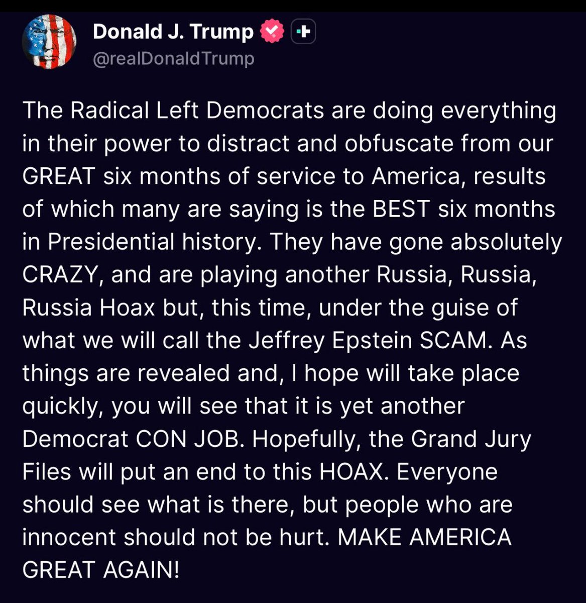 Joe Walsh (@walshfreedom) on Twitter photo Fuck you <a href="/realDonaldTrump/">Donald J. Trump</a>. You, AND ONLY YOU, are to blame for this Epstein files scandal. For years, you & your media cheerleaders said this was the mother of all “deep state” scandals. And now, you’re saying it’s nothing. You lied, and you’re getting pounded for lying. Good. Fuck you <a href="/realDonaldTrump/">Donald J. Trump</a>. You, AND ONLY YOU, are to blame for this Epstein files scandal. For years, you & your media cheerleaders said this was the mother of all “deep state” scandals. And now, you’re saying it’s nothing. You lied, and you’re getting pounded for lying. Good.