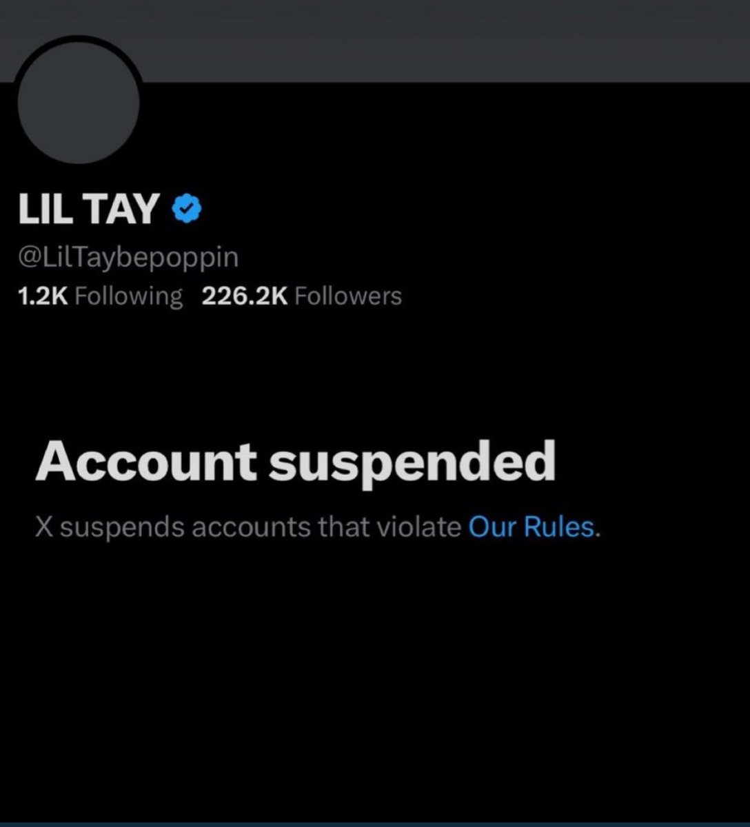 Lil Tay has been suspended on X 👀