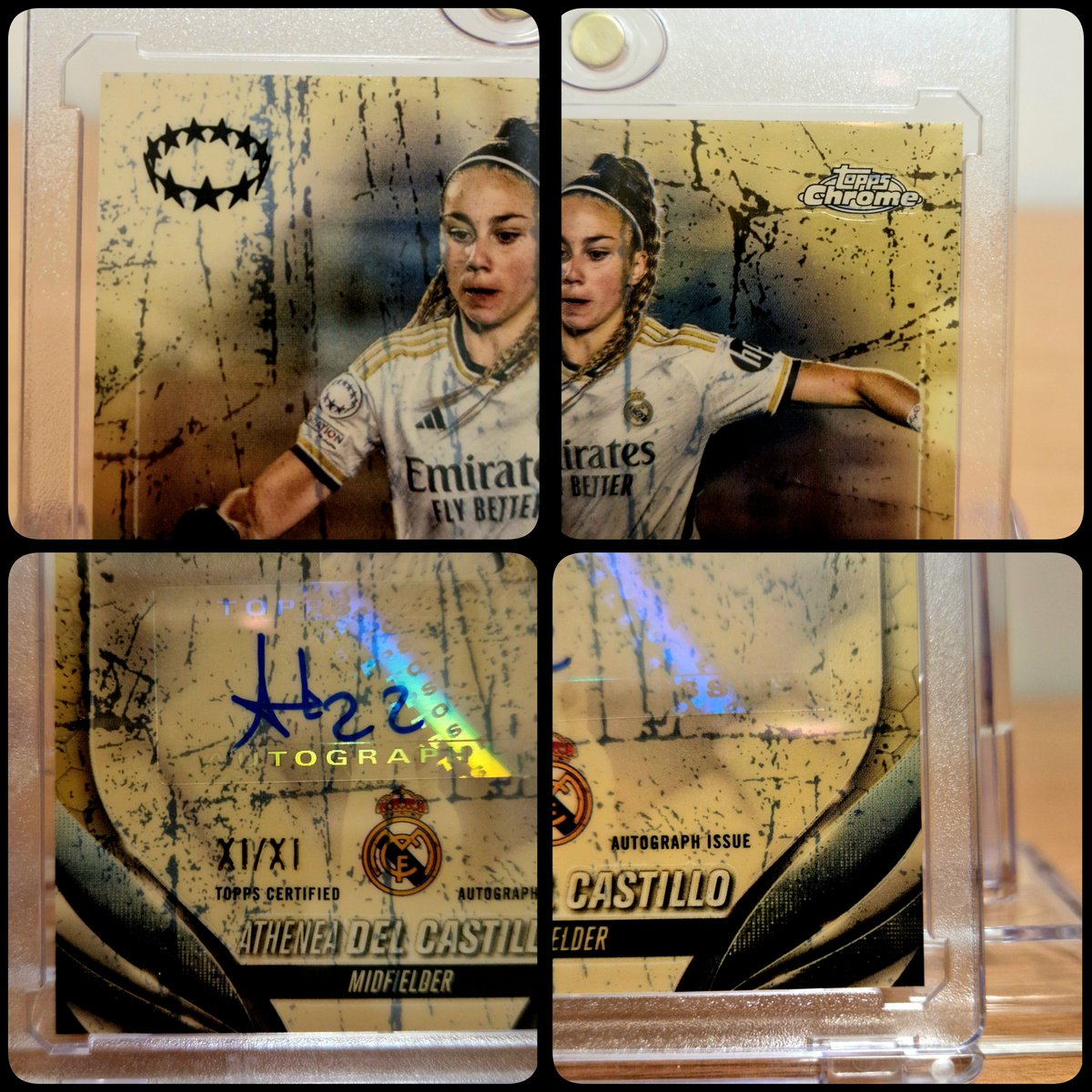 Scab__'s tweet photo. Athenea del Castillo.
23-24 Topps Chrome UEFA Women's Champions League
# A-AD XI REFRACTOR XI/XI AUTO. SSP
Acepto ofertas. 
#atheneadelcastillo
#athenea
#Topps #ToppsChrome
#RealMadrid https://t.co/pGlyuCRg2l