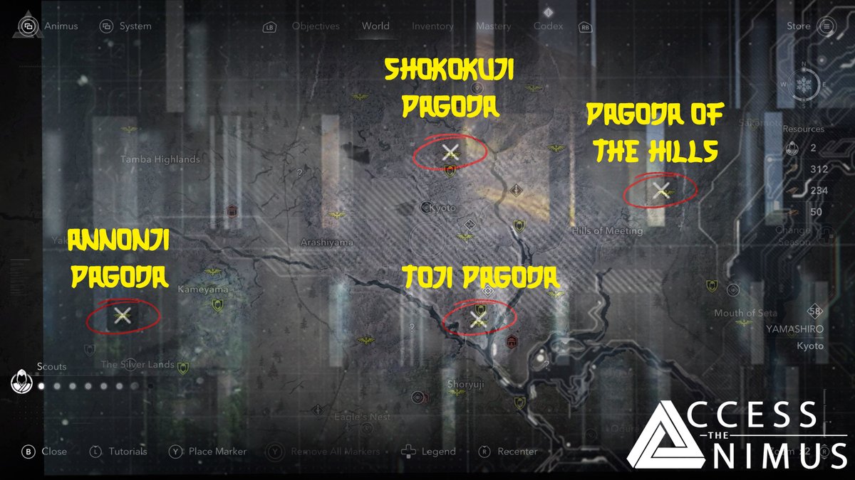 The mysterious picture in the new Animus Hub Vault entry leads to four locations (all pagodas) in the Kyoto area of the map in Assassin's Creed Shadows:

🔴 Annonji Pagoda
🔴 Toji Pagoda
🔴 Pagoda of the Hills
🔴 Shokokuji Pagoda

Should fans wait for more instructions as the