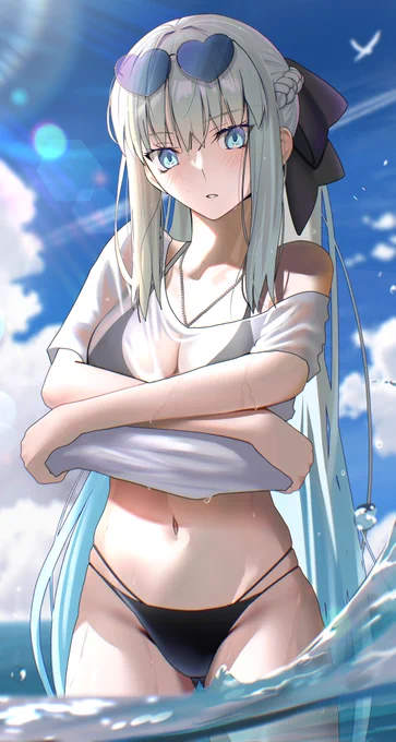 水着モルガン様 #FGO10周年 #FGO