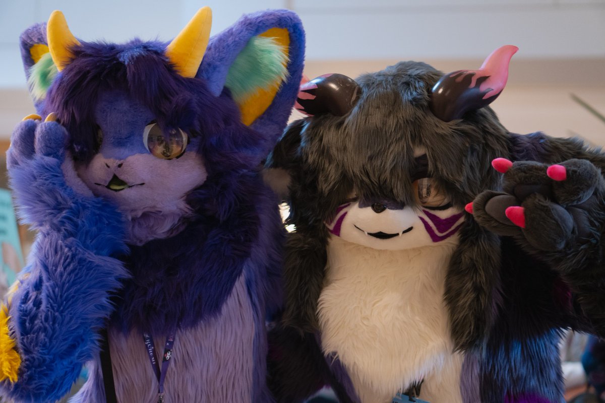🍇dragons!
------
📸: <a href="/PajraGaoGao/">☁️💙Pajra/ハイラ💙☁️ ➡️ Pawcon! 🐾</a> 
#FursuitEveryday