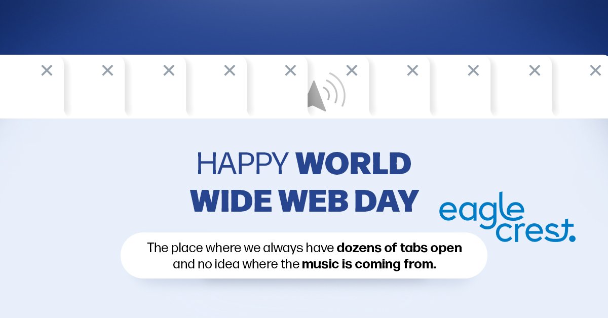 EaglecrestTech's tweet image. As we celebrate World Wide Web Day, let’s take a moment to be grateful for this wonderful place called the internet. 

From memes to master’s degrees—the web’s got it all! 💻

#WorldWideWebDay