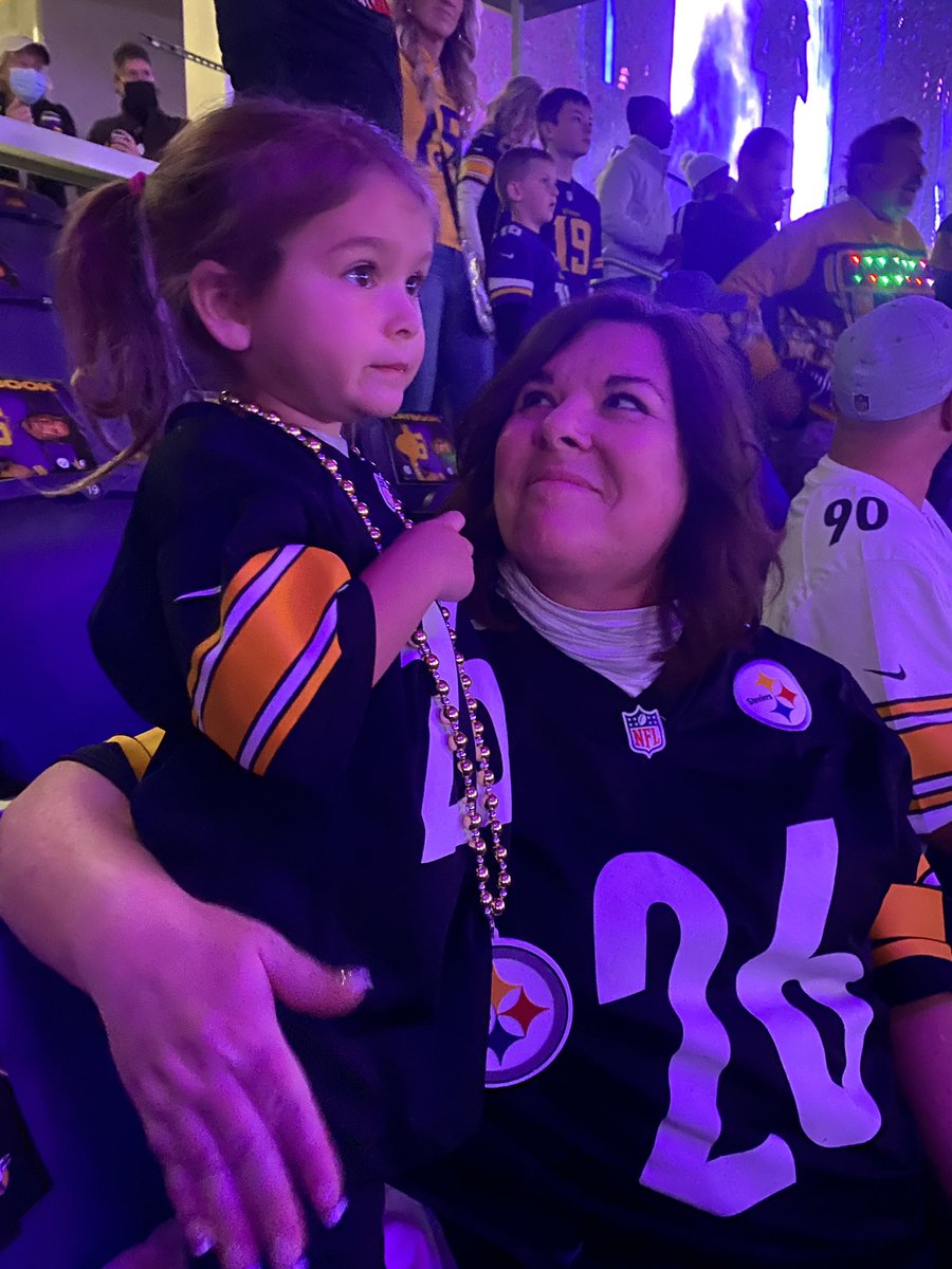 Uncle_JimmyD's tweet image. Eleanor’s first game — in Minnesota
Her second game will be the home opener this year !!!
#terribletowel #steelers