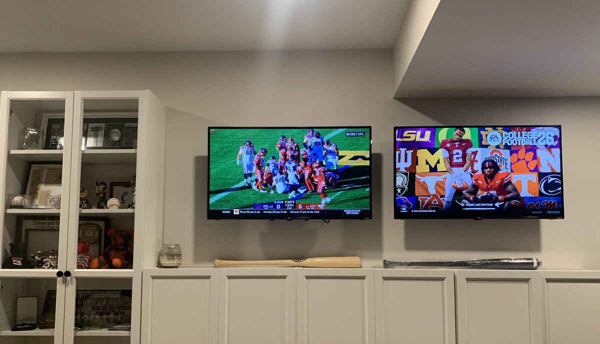 tyeaton5's tweet image. Saw something that said this is the last Thursday until February without football on our TV.
Weird. Go Stampeders.