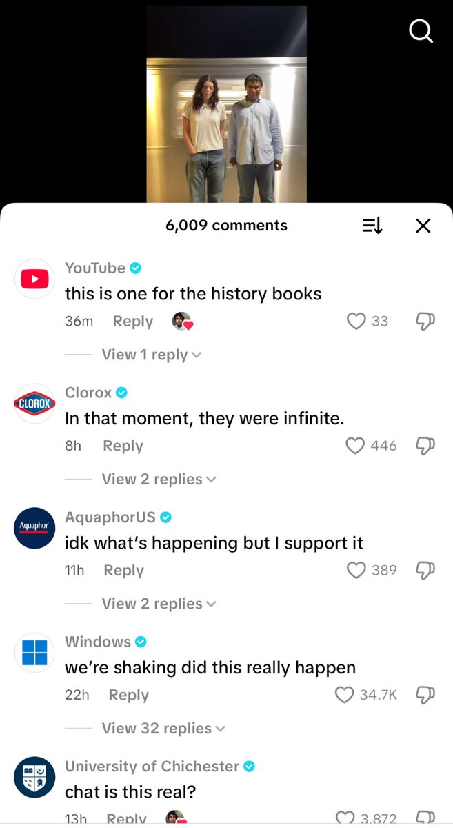 petition to stop brands commenting on tiktoks