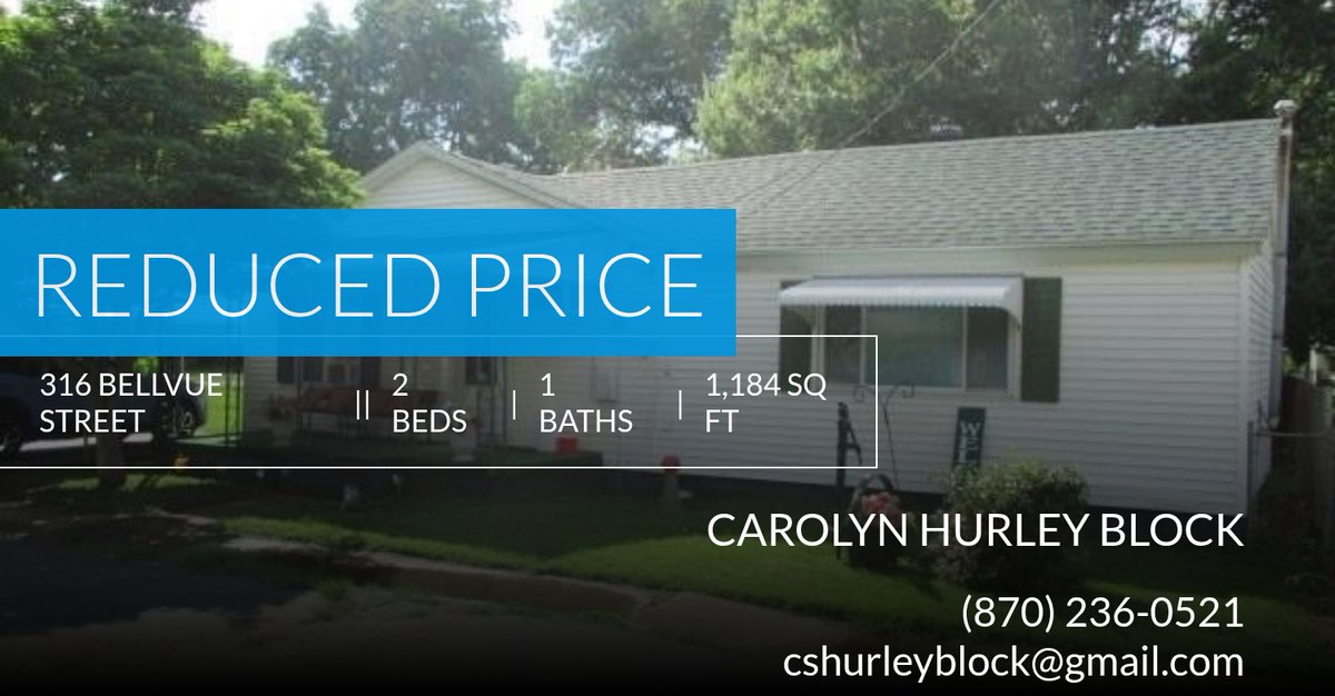 HurleyBlock's tweet image. 📍 Reduced Price 📍 This recently reduced home at 316 Bellvue Street in Steele won't last long, so, don't wait to set up a showing! Reach out here or at (870) 236-0521 for more information! homeforsale.at/316_BELLVUE_ST…