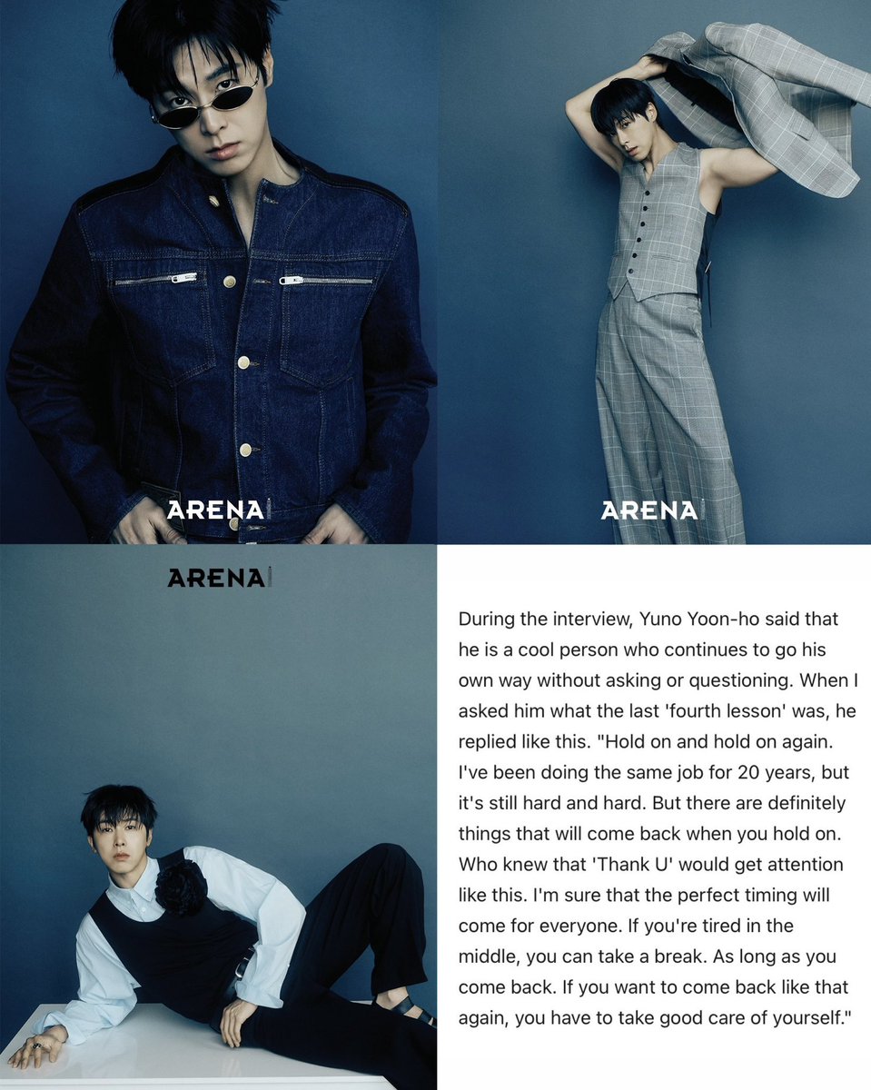 noirmachine's tweet image. this god tier photoshoot and interview with arena homme… his incredible drama airing as we speak… nolto appearance this saturday… thank u still viral… this is yunhos world &amp;amp; were all just living in it