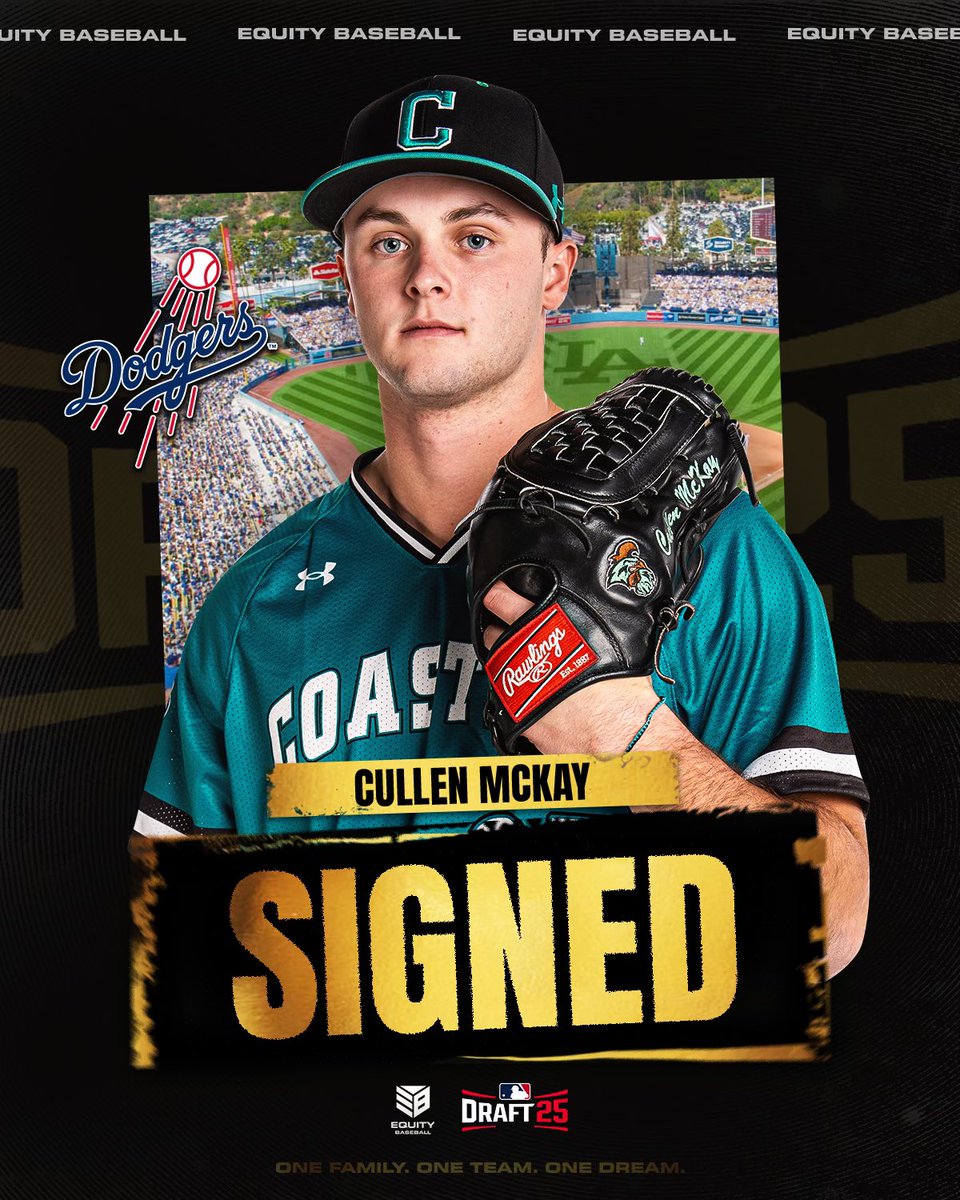 equitybaseball's tweet image. Congratulations @CullenMcKay22 on signing with the @Dodgers