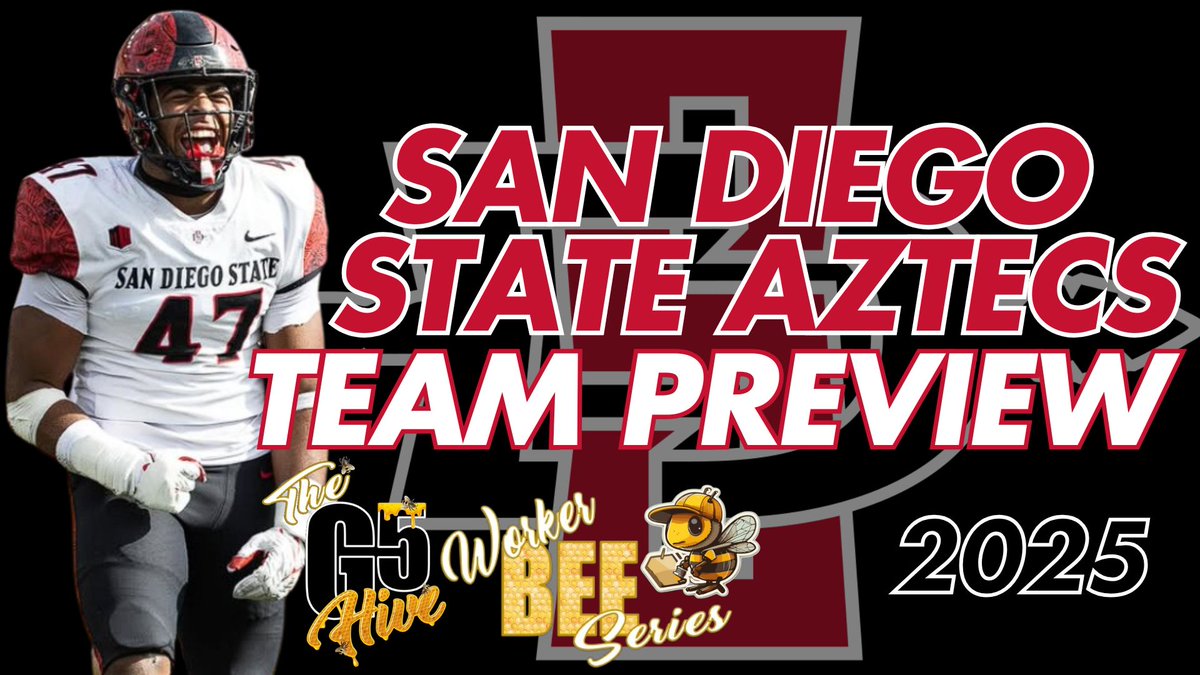 The G5 Hive (@g5hive) on Twitter photo Sons of Montezuma Rise Up! Fight on, fight on, ye Aztec men! We sit down w/<a href="/jrtolver16/">JR</a> & <a href="/Fletchsports/">Ben Fletcher</a> to preview the 2025 <a href="/AztecFB/">San Diego State Football</a> Team! Now on YouTube, Amazon, Apple & Spotify! Hit that Subscribe Button & Follow on X! #AztecFAST #G5Hive youtu.be/8wmbArA8HKg Sons of Montezuma Rise Up! Fight on, fight on, ye Aztec men! We sit down w/<a href="/jrtolver16/">JR</a> & <a href="/Fletchsports/">Ben Fletcher</a> to preview the 2025 <a href="/AztecFB/">San Diego State Football</a> Team! Now on YouTube, Amazon, Apple & Spotify! Hit that Subscribe Button & Follow on X! #AztecFAST #G5Hive youtu.be/8wmbArA8HKg