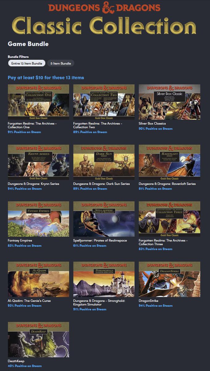 Alex (@planogaming) on Twitter photo If you like Dungeons & Dragons there is a classic game bundle for you: humblebundleinc.sjv.io/XmRmgo If you like Dungeons & Dragons there is a classic game bundle for you: humblebundleinc.sjv.io/XmRmgo