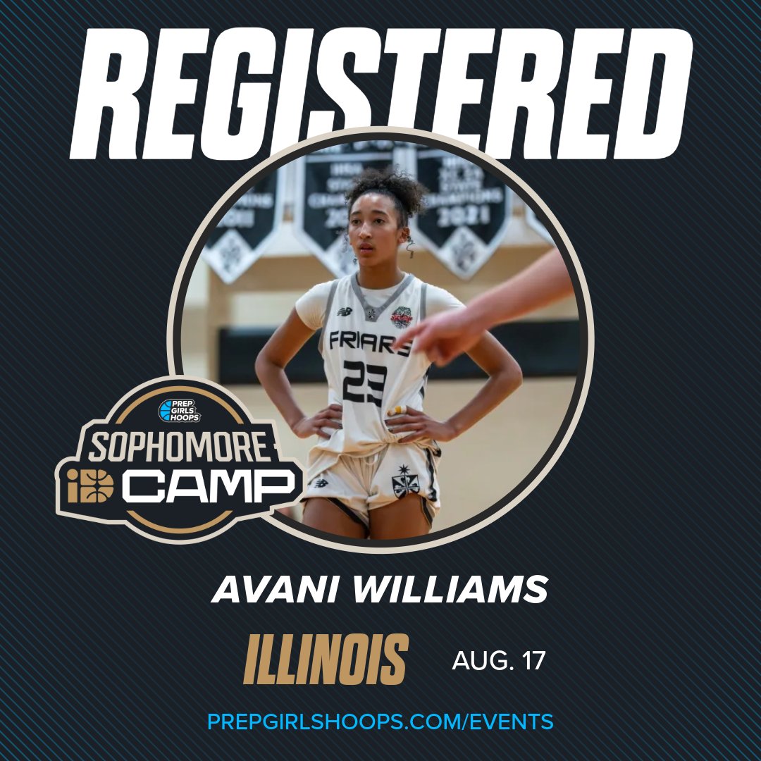 Prep Girls Hoops Illinois (@pghillinois) on Twitter photo Check out these ๐๐๐ registrantsโผ๏ธ๐
The Illinois Sophomore ID Camp is filling up! Claim your spot now and join these skilled competitors for the event on August 17th in Aurora, IL
<a href="/AvaniWBball5/">Avani Williams</a> <a href="/kyndall_burgess/">Kyndall Burgess</a>
Register here: events.prepgirlshoops.com/e/1605/registeโฆ Check out these ๐๐๐ registrantsโผ๏ธ๐
The Illinois Sophomore ID Camp is filling up! Claim your spot now and join these skilled competitors for the event on August 17th in Aurora, IL
<a href="/AvaniWBball5/">Avani Williams</a> <a href="/kyndall_burgess/">Kyndall Burgess</a>
Register here: events.prepgirlshoops.com/e/1605/registeโฆ