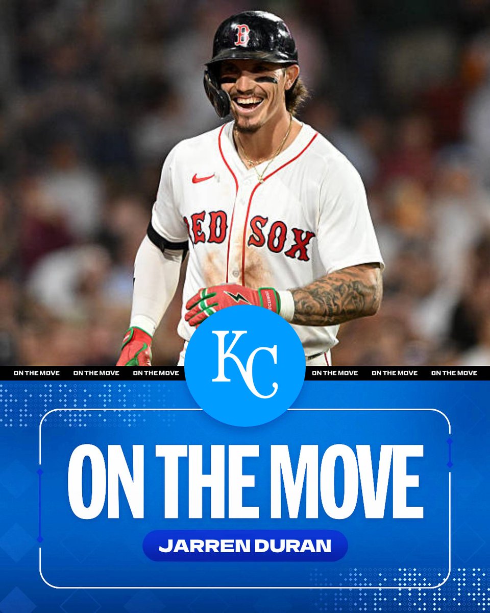 Royals reportedly acquire OF Jaren Duran from the Red Sox's per multiple reports including MLB.com’s Mark Feinsand.