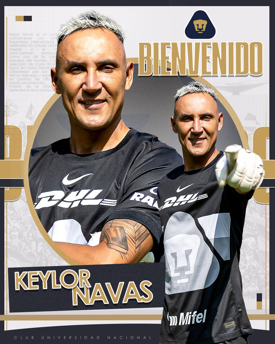 matlak_michal's tweet image. Keylor Navas zagra w Meksyku!
Po burzliwych negocjacjach Pumas ostatecznie wykupili Kostarykanina z Newell's. Sam bramkarz też wolał przenieść się do Meksyku, by mieć bliżej do ojczyzny.