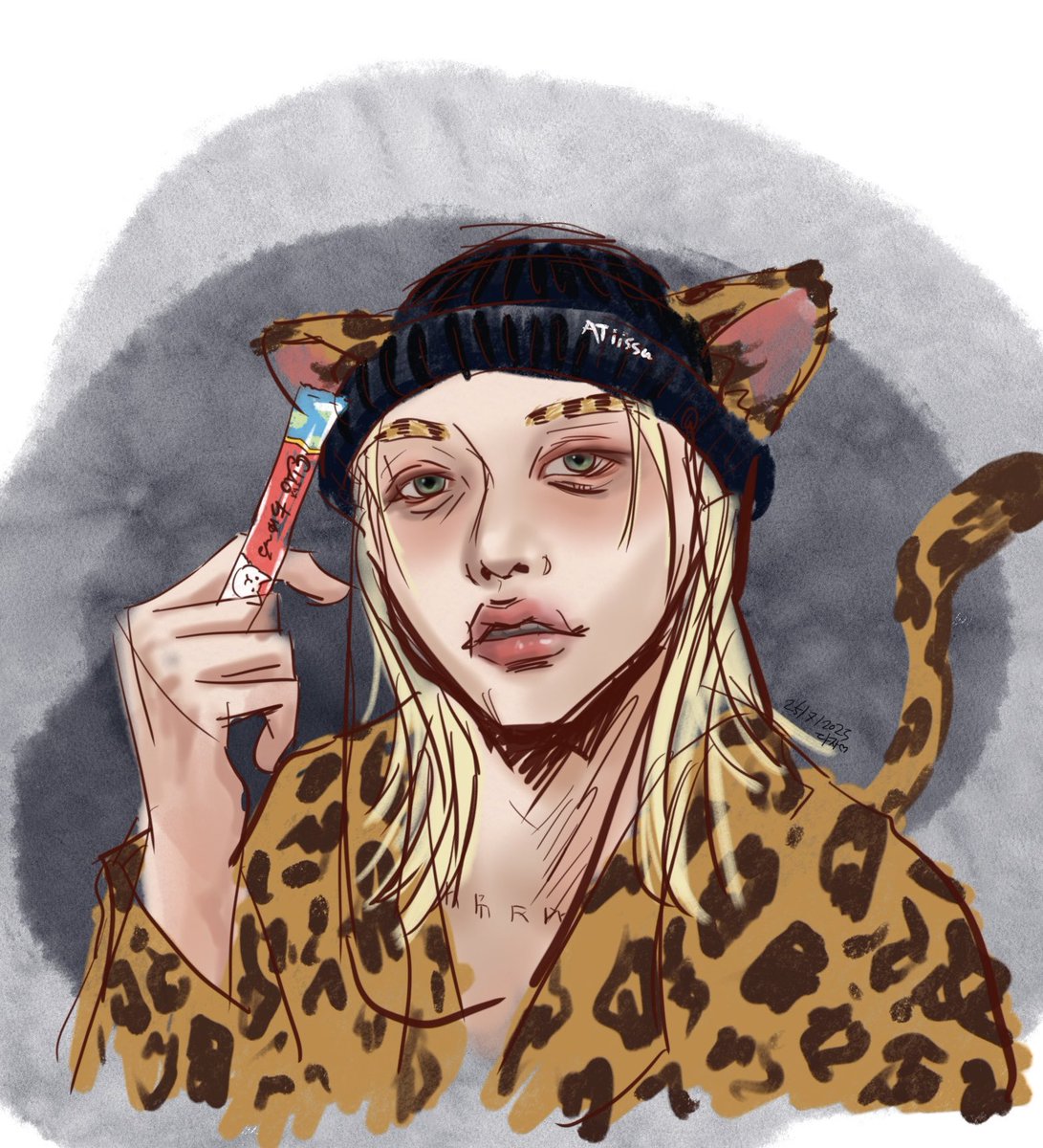 Lovedomeki's tweet image. Felix in Karma trailer.
He’s bit looks like a big cat.
또 살아갈 힘을 줘서 정말 고마워🤩
#skzfanart
