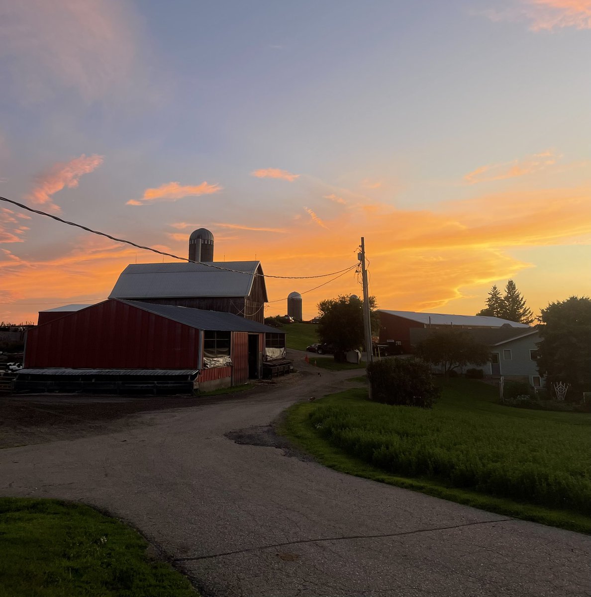 johndeeredr's tweet image. View from the barn door….