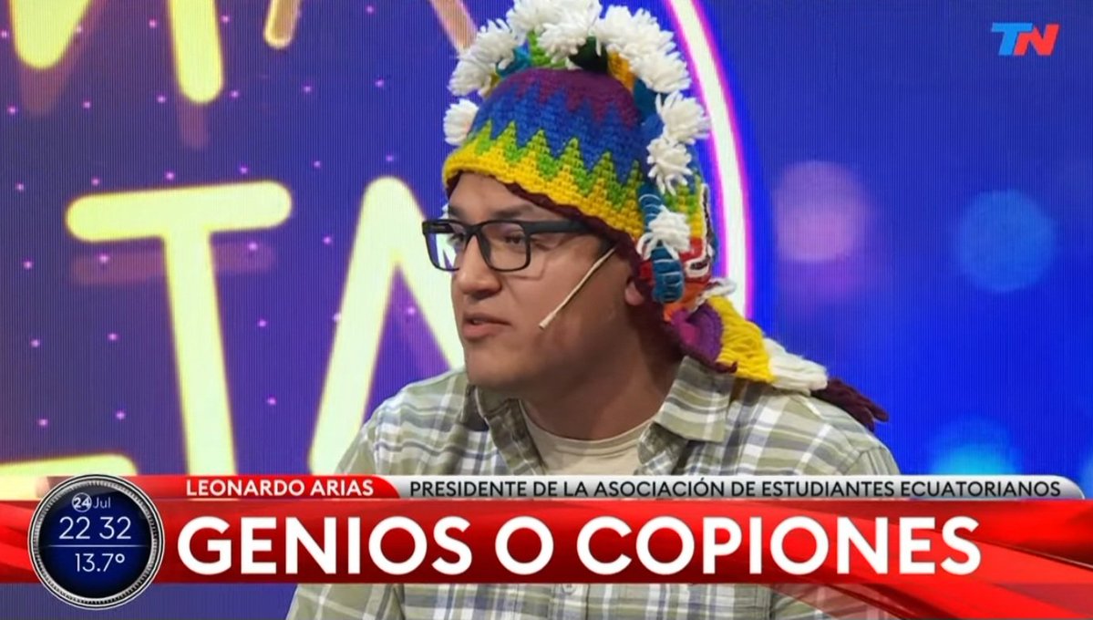 El presidente de la asociación de estudiantes ecuatorianos🤡

Somos un país muy generoso.