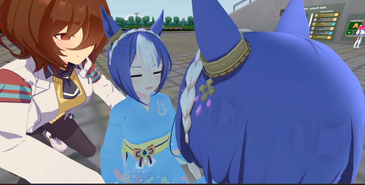 AMEH_Li's tweet image. Amazing things happened today at Uma Musume VRChat world 

#umamusume