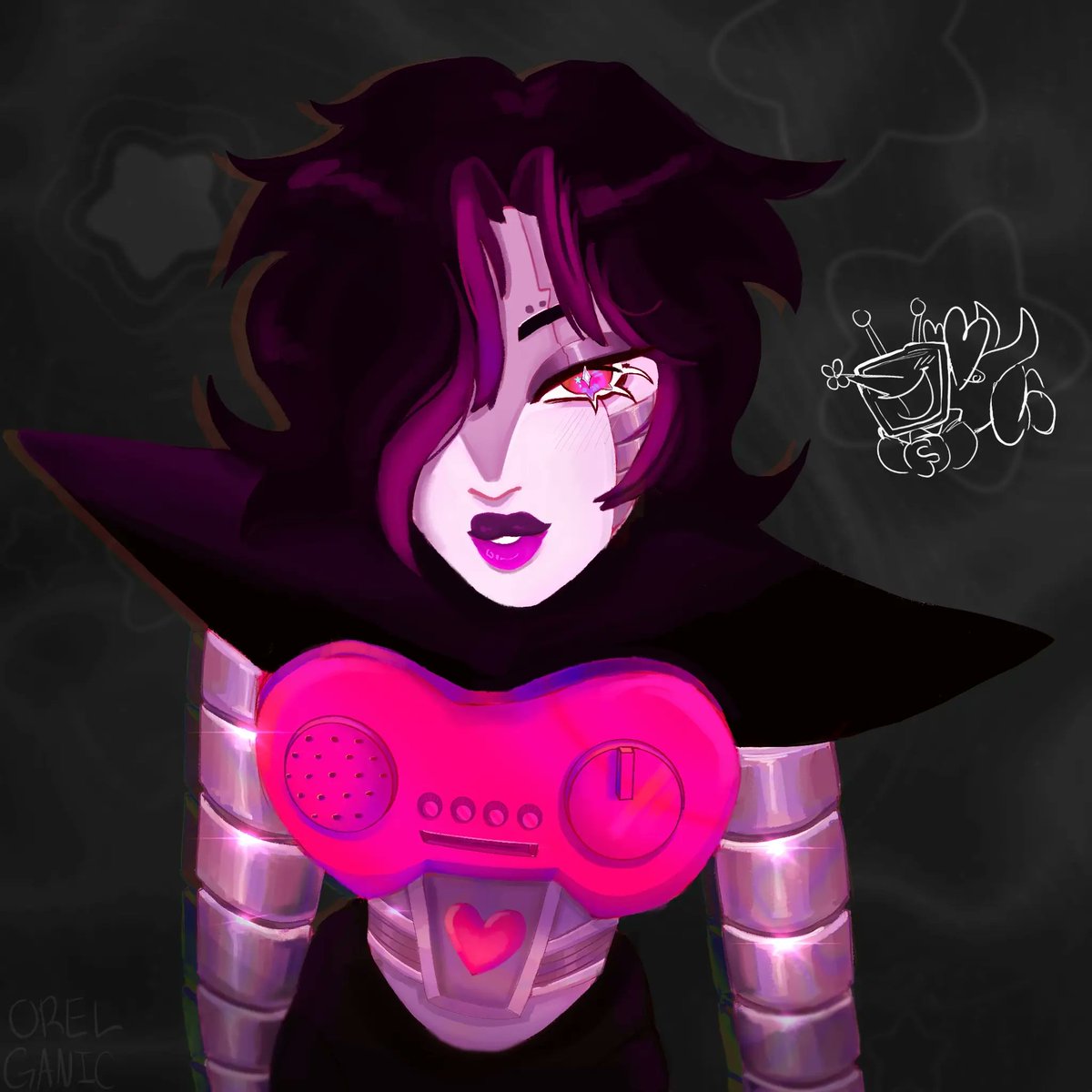 orelganic's tweet image. 10 years long obsession and I still cant draw this fool right #mettaton #mettatenna (technically)