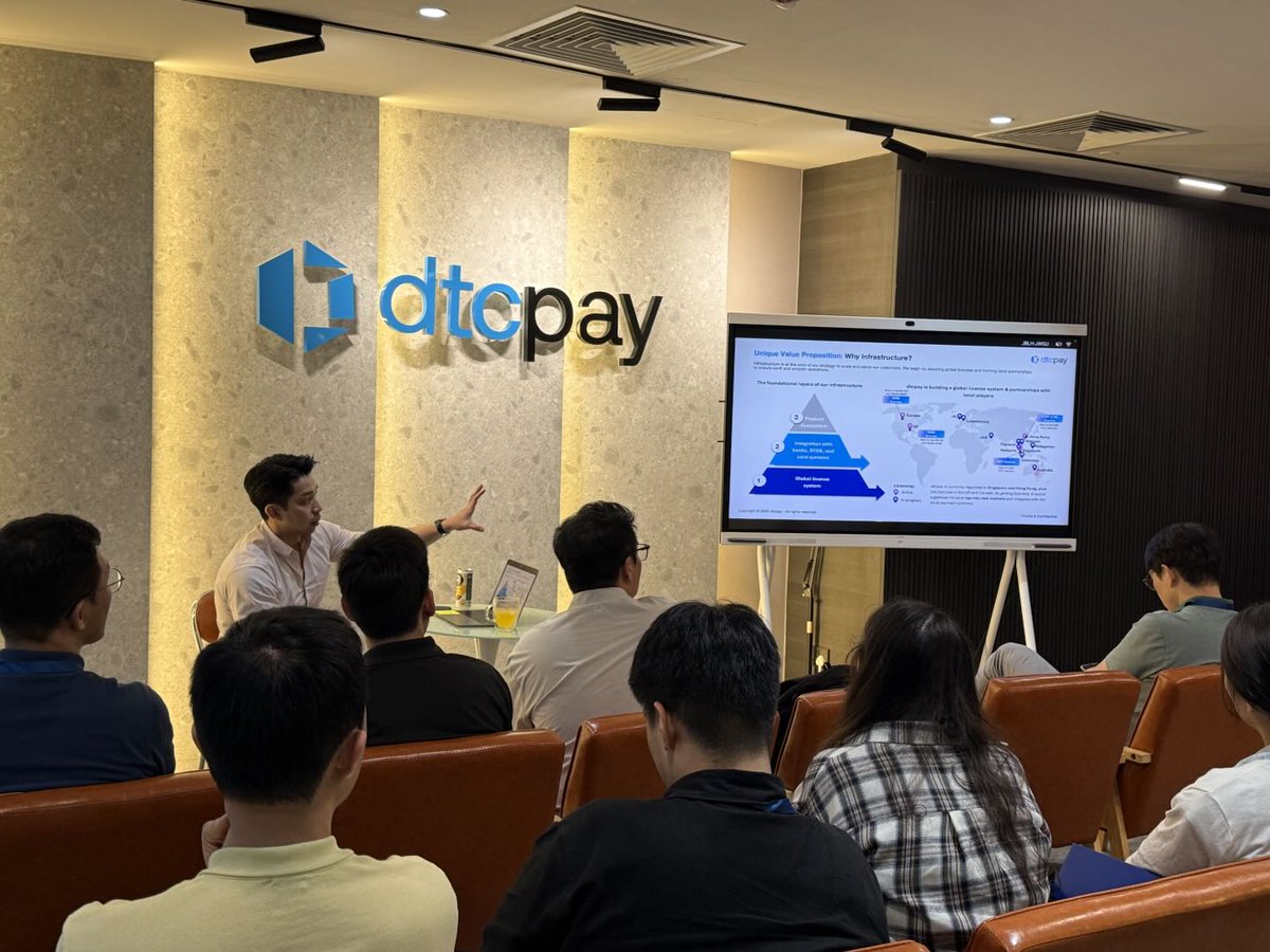 We were delighted to host the MBA students from the Korea Advanced Institute of Science and Technology (KAIST) for an invigorating discussion on financial technology and the global payment infrastructure. Special thanks to NUS for organizing the visit! #dtcpay #NUS #KAIST