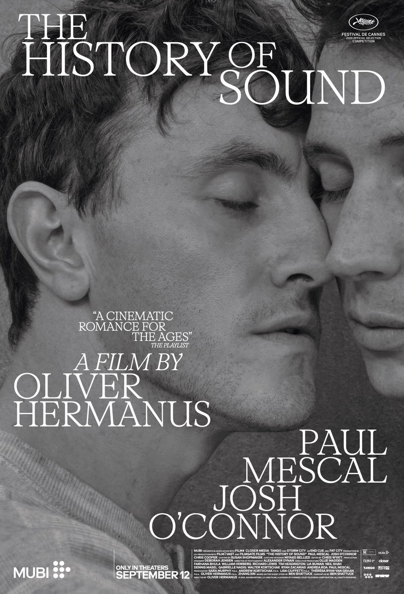 VIMOOZ's tweet image. Watch the trailer for The History of Sound [vimooz.me/g9fvbk] the romantic drama film starring Paul Mescal and Josh O’Connor. as two music students - in love, in rural Kentucky in 1920s.

#TheHistoryofSound opens in US theaters on September 12, and in Canada on September…