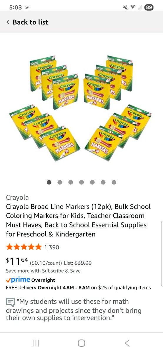 Allison___G's tweet image. Think I posted this earlier with a broken link, so let's try again 🤦♀️
If any #clearthelist fairies are on the look-out for deals, I switched out a few items on my list for cheaper options and these markers are such a good price right now! 🖍🧚♀️
amazon.com/hz/wishlist/ls…