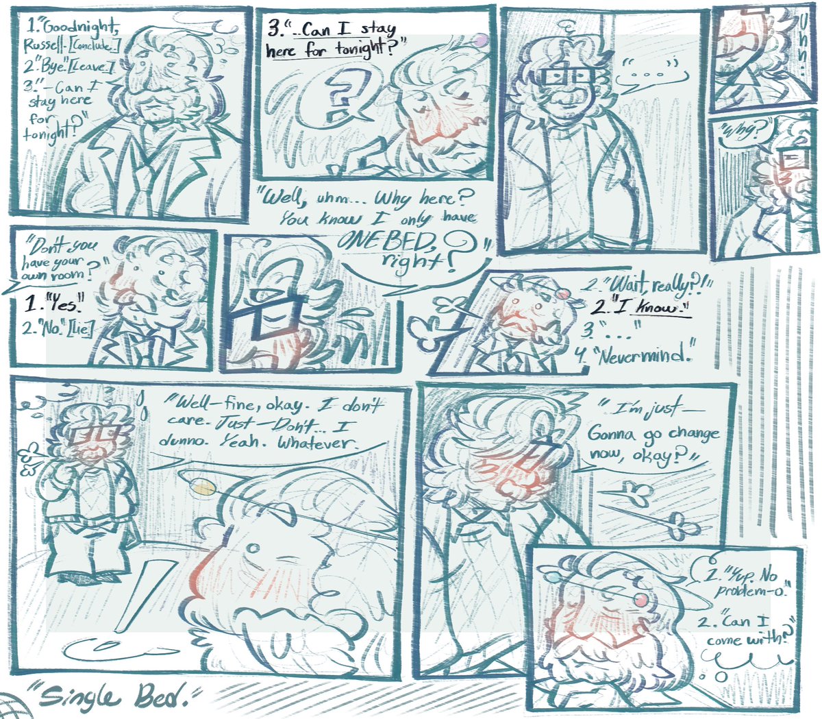 fleafedcanon's tweet image. had to visualize this fanfic-esque scenario i thought up in my head #selfship #discoelysium #harrydubois