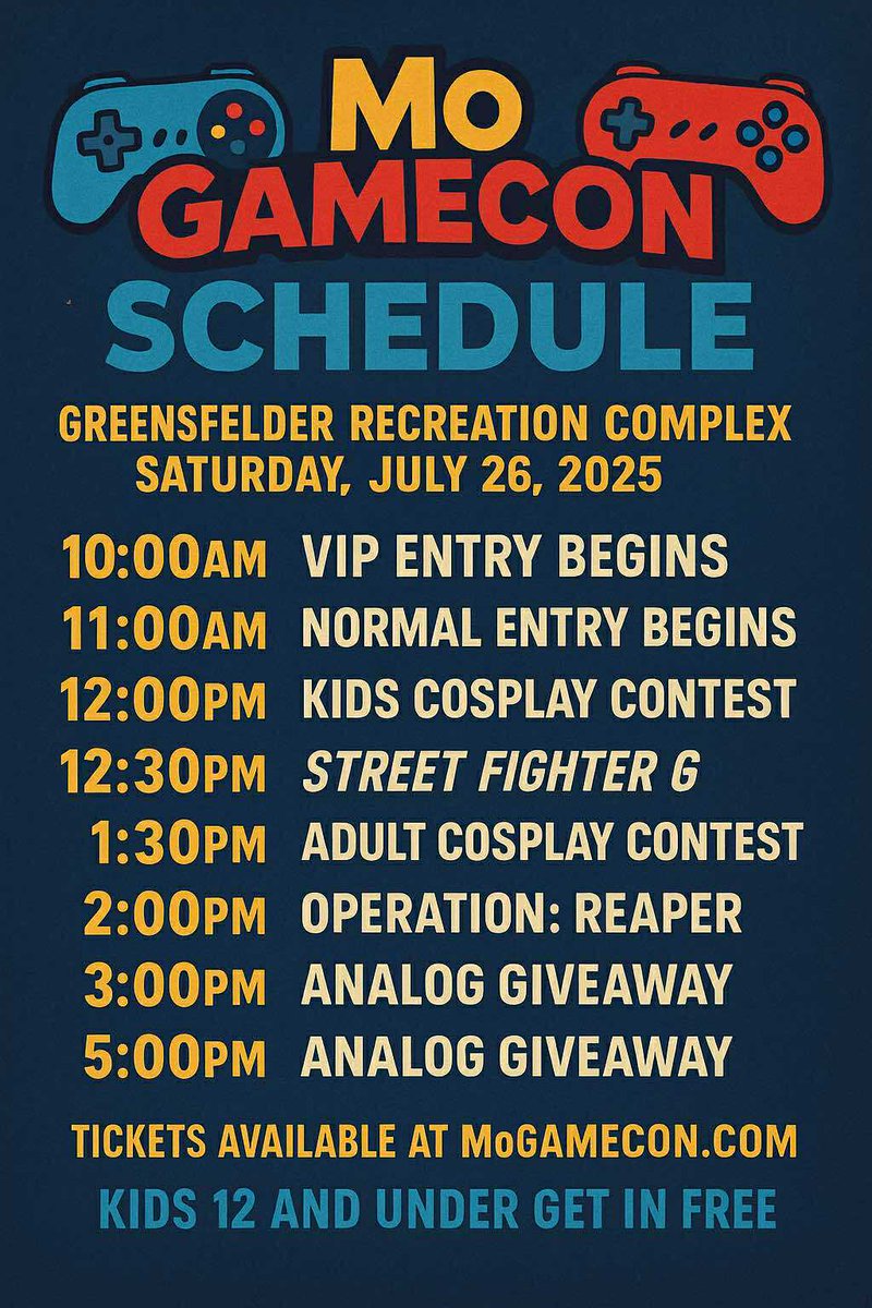 *each admittance ticket is an entry for the Analogue Pocket giveaways*