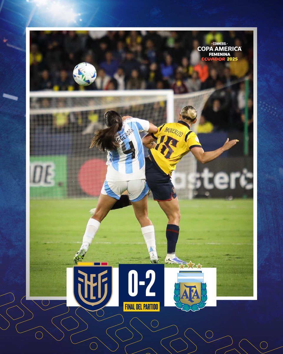 LaTri's tweet image. Final del partido.

• #EcuadorArgentina • #CopaAméricaFEM •
