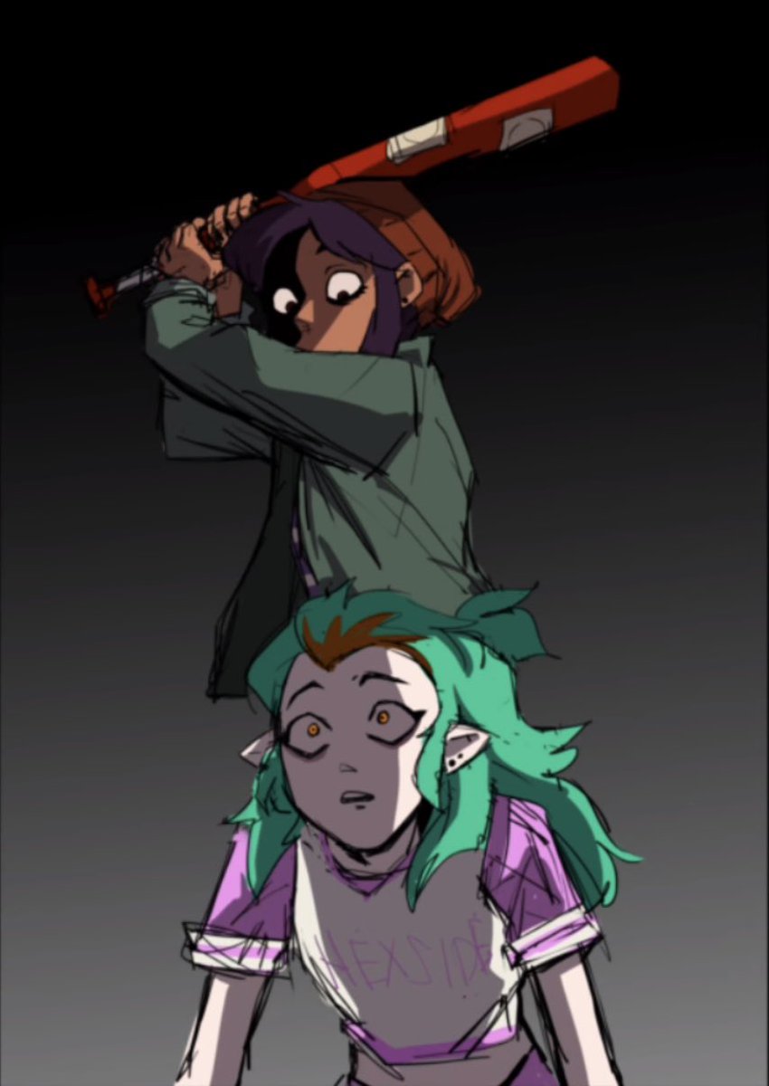 RootHairs's tweet image. The people are unaware these drawings are Killing Stalking references