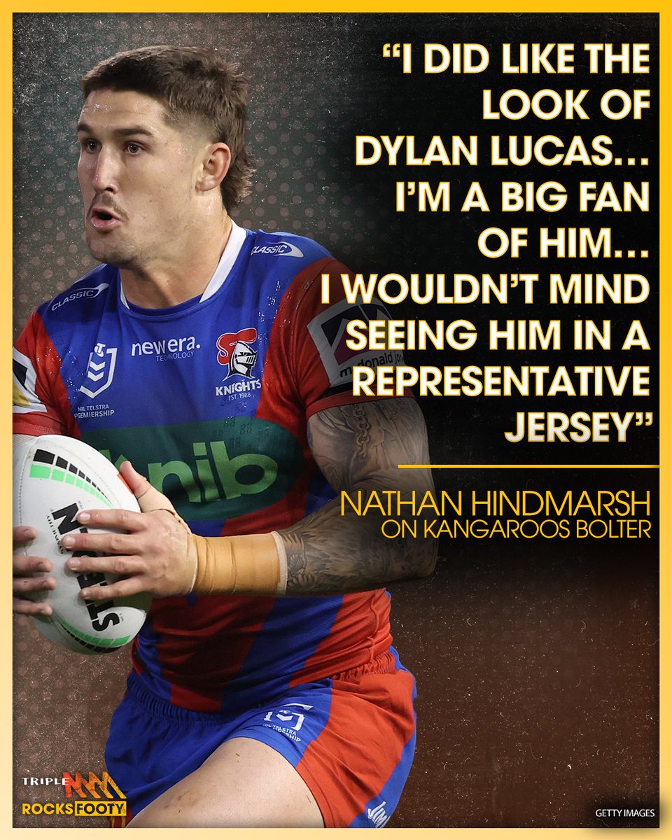 TripleM_NRL's tweet image. Even though he&apos;s injured, Hindy knows who his bolter is!