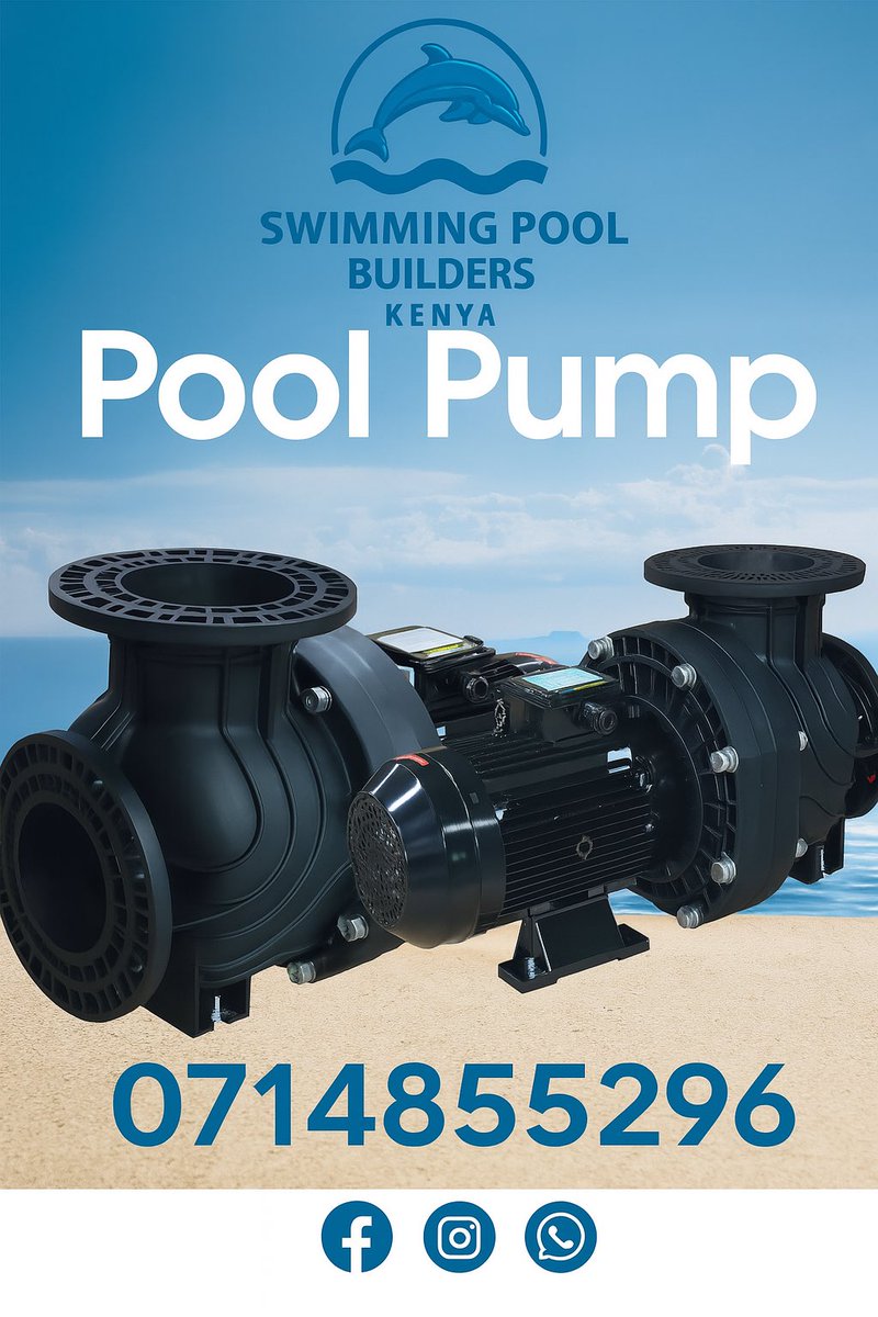 PoolbuildersKe's tweet image. 🚨 POWERFUL. EFFICIENT. BUILT TO LAST.
Introducing our High-Performance Swimming Pool Pump – engineered for commercial & residential pools.
✅ Heavy-duty motor
✅ Energy-saving performance
✅ Quiet & powerful circulation
✅ Perfect for large pools & filtration systems
📞…