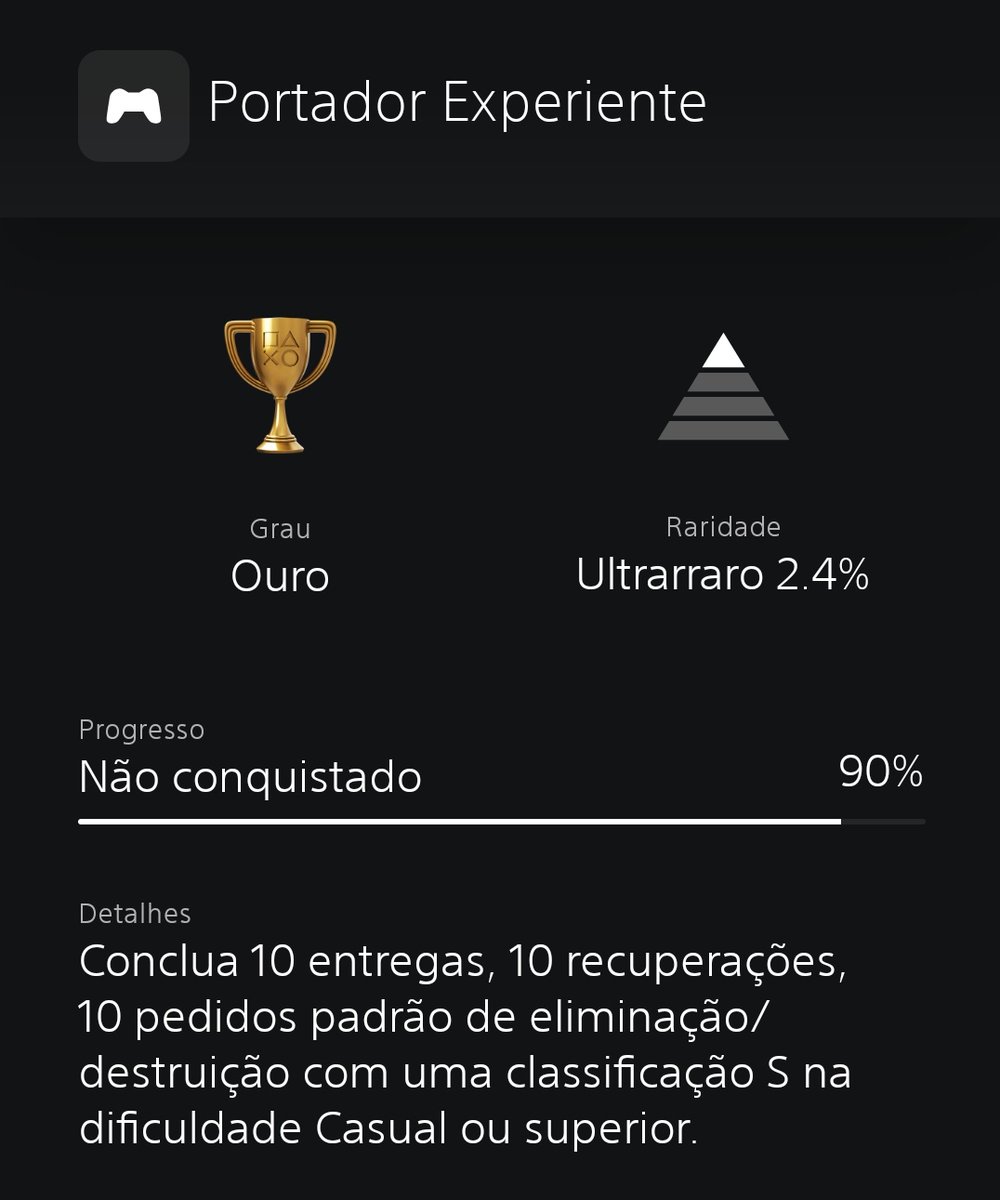 elyelgow's tweet image. Uma dúvida.
Esse troféu portador experiente do Death Stranding 2 é perdivel???
Pq as 4 missões de destruição que tem eu não tirei rank S, e até o momento não apareceu mais nenhuma de eliminação ou destruição.
E só faltam 3 rank S pra eu ganhar o troféu.