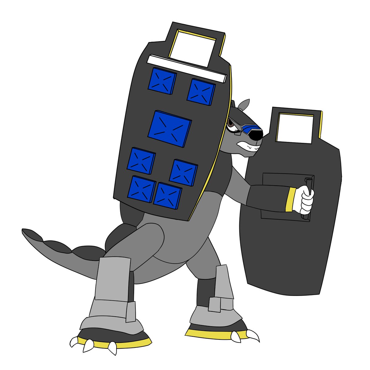 spydigger1's tweet image. updated with added color for Tank Armadillo.

#armadillo #reploid #robot #megaman #megaman_x #colored #drawing #digital