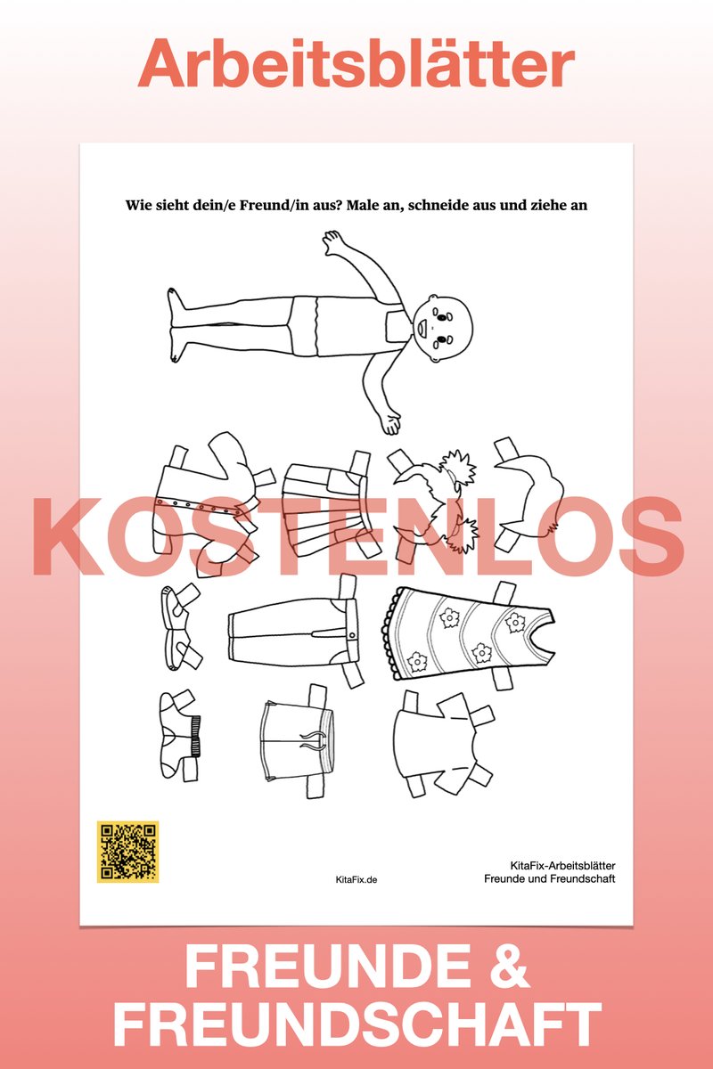 Freundschaft ist eine der grundlegendsten Erfahrungen, die ein Kind in seinem Leben machen kann. Sie ist ein unsichtbares Band, das Menschen verbindet und ihnen das Gefühl von Zugehörigkeit, Sicherheit und Vertrauen vermittelt.

KitaFix.de/kostenlos