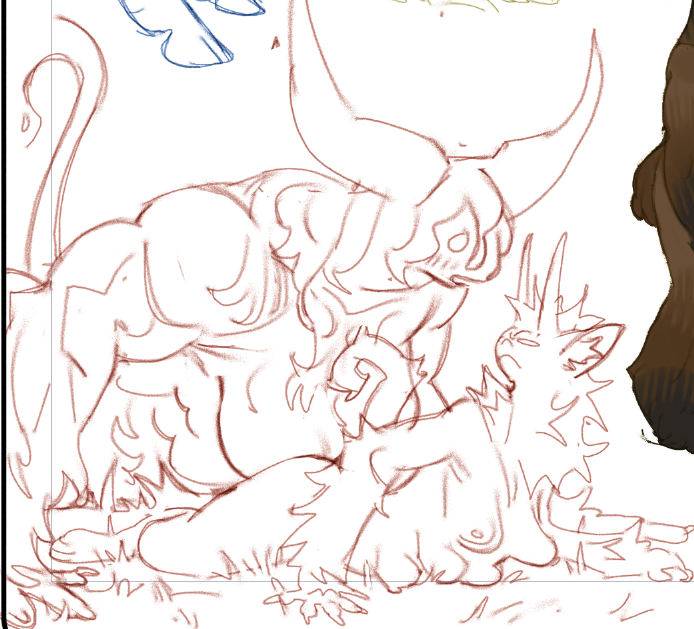 demon cow, herder dog, and feral cat demon! some small ideas for them. itll be funny if the cows always get spooked and will scamper like intended.