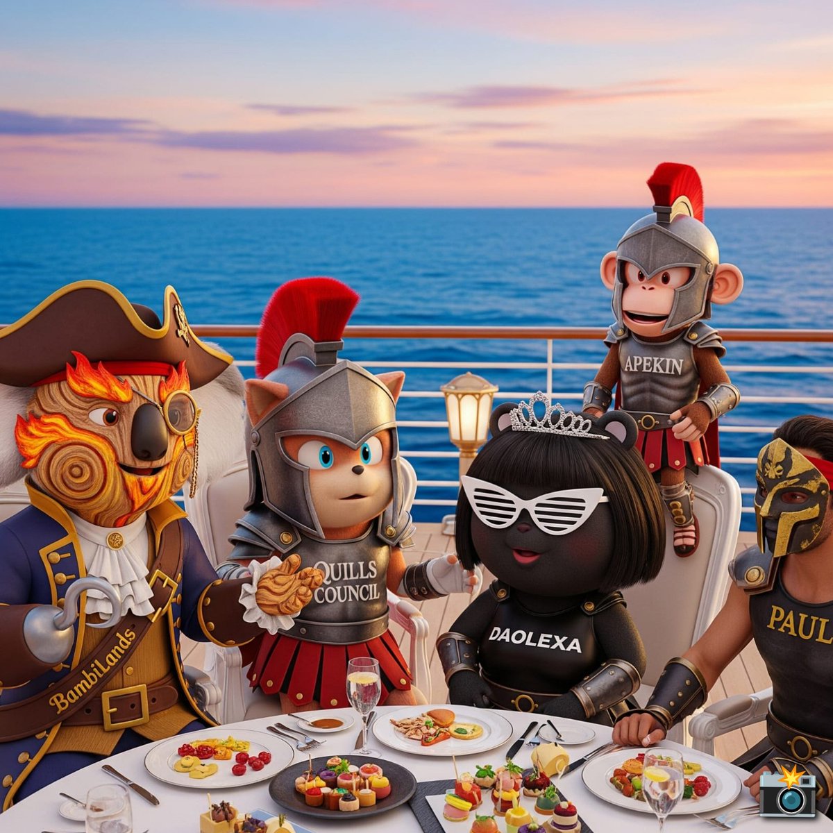 Adnan_2611's tweet image. 🌞 Morning calm, ocean breeze, and a table full of ideas. 🌊

The crew of @Somnia_Network starts the day with good food, fresh plans, and shared laughs.
@quillsadventure talk strategy, Apekin warriors keep the energy high, @BambiLands brings warmth, while Mr.Paul and @aleksamil_