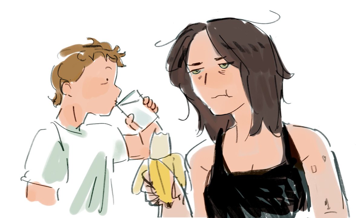 crowshaped's tweet image. imagine there is a guy in your house named dennis and he likes to drink milk