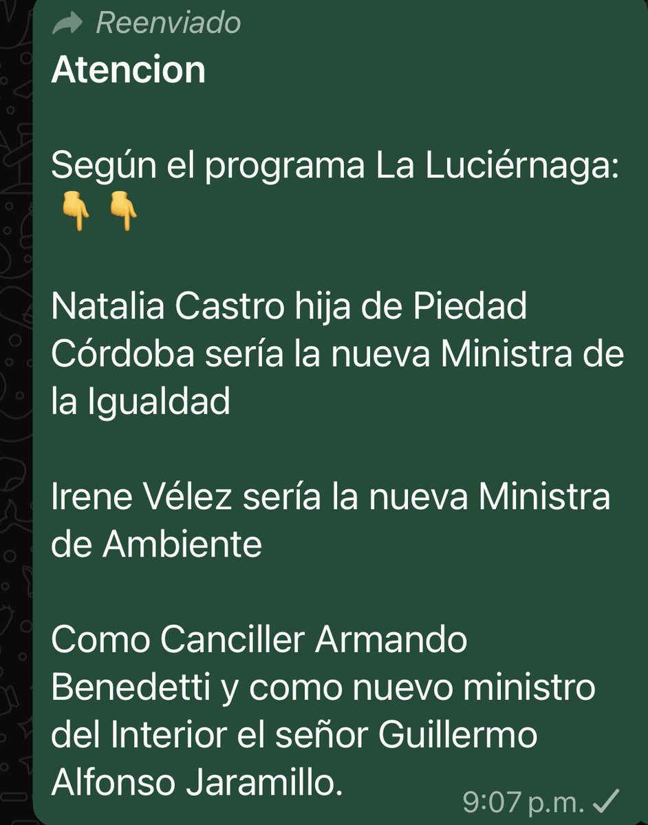jdquesada's tweet image. Sobre los cambios que Petro va a volver a hacer en su gabinete